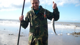 Bass fishing in Pensarn Northwales